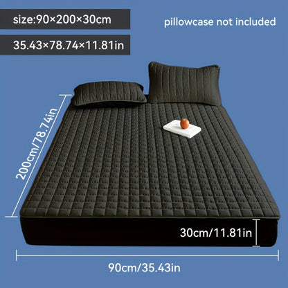 1pz Coprimaterasso Impermeabile, Lavabile in Lavatrice, Disponibile in Diverse Misure, Ultra Morbido e Confortevole Coprimaterasso Spesso, Adatto per Camera da Letto, Camera degli Ospiti, Protezione per Materasso d'Hotel (esclusi Cuscino e Federa)