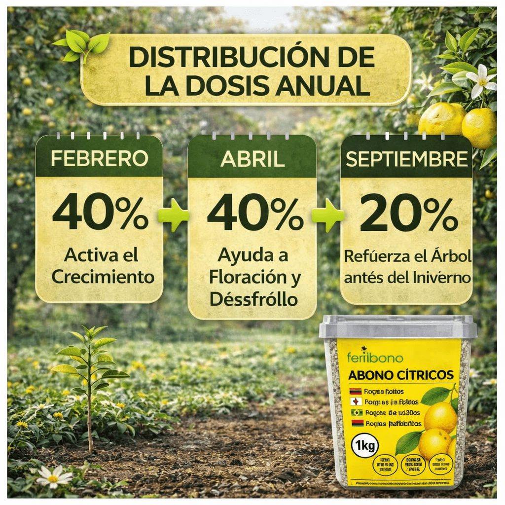 Fertilizzante Speciale per Agrumi per Alberi di Limone e Arancio, (2KG), 20-5-11 con Ferro, Calcio, Solfuro, Magnesio e Manganese - Correttore di Mancanza Multipla