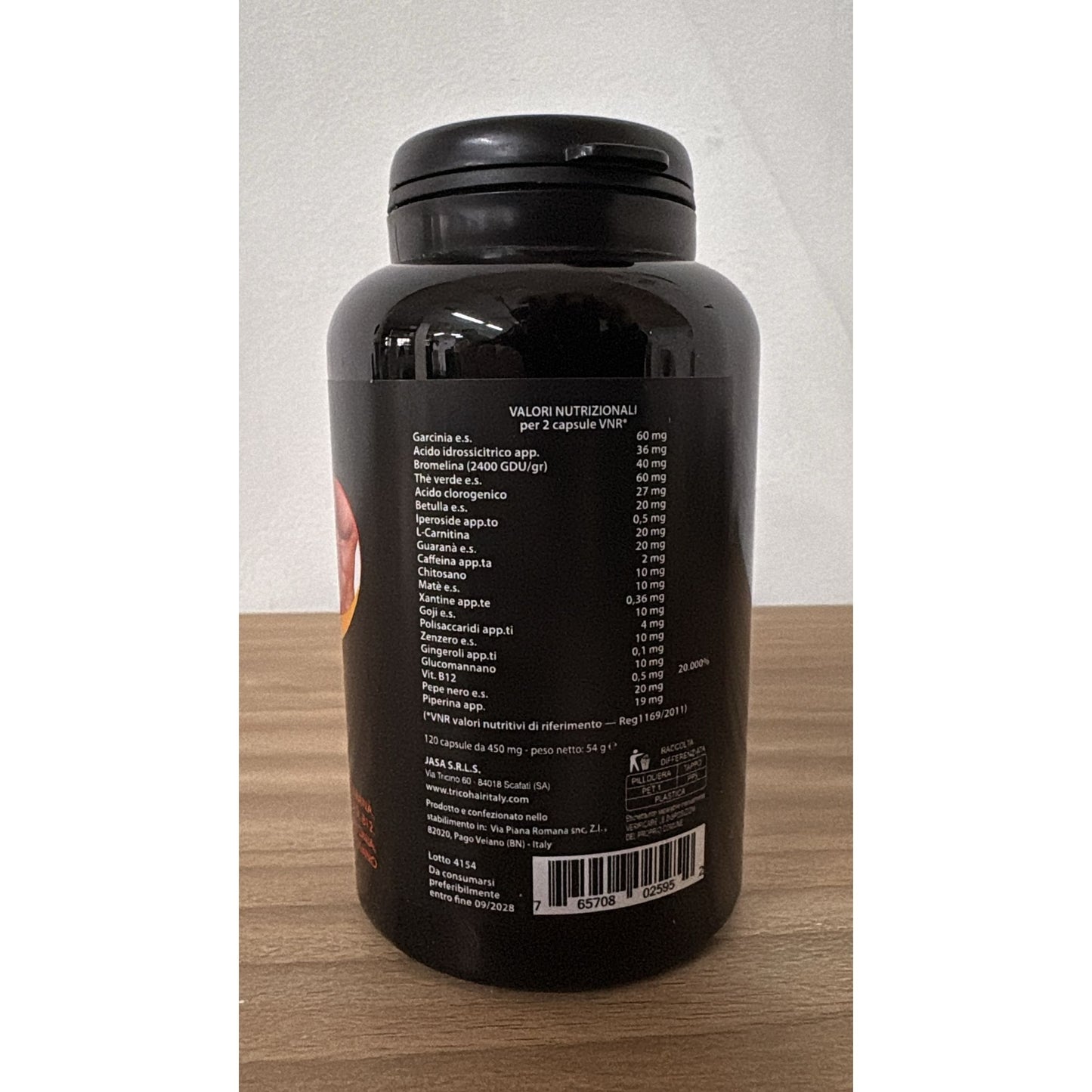 Integratore Naturale con Estratti Vegetali – Glucomannano, Tè Verde, Guaranà, L-Carnitina, Garcinia e Bromelina – 120 Capsule Made in Italy – Spedizione veloce da magazzino locale