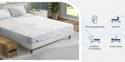 Materasso Bedstory 90X200 120X200 140X200 160X200 180X200 Cm, Firmatozza H2/H3, Materasso in Schiuma Fredda da 16Cm