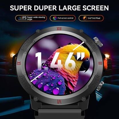 GWENLAND 2024 Smartwatch Avanzato | Oltre 100 Modalità Sportive, Altimetro LED, Previsioni Meteo, Schermo TFT, Corpo in Lega, Cinturino in Silicone - Regalo Perfetto per Appassionati di Outdoor