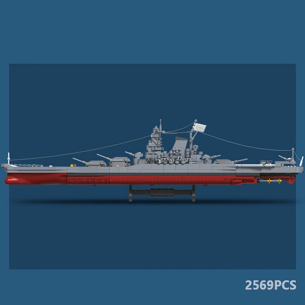 2569 pezzi, Set di blocchi da costruzione per navi 1:300, la migliore decorazione per la collezione di navi da navigazione MOC, il miglior regalo per gli amici che amano le navi e che amano costruire blocchi da costruzione, M7001