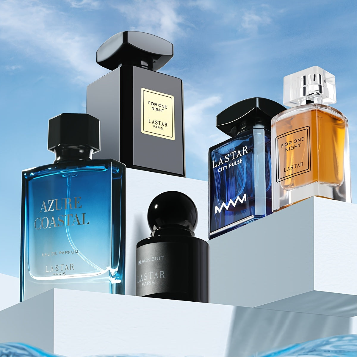 Set da 5 flaconi di profumo da uomo, Muschio classico, Patchouli, Vaniglia, Caffè, Fragranza a lunga durata, Eau de Toilette da uomo, Colonia da uomo, Adatto a molteplici occasioni, Confezionato singolarmente, Regalo per le feste, Festa del papà, Totale 2