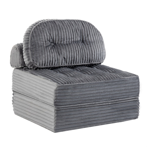 Divano Letto Pieghevole Pop Up, Disponibile in Configurazioni Singola o Doppia. Divano Letto Multifunzionale in Velluto a Coste, Ideale per Appartamenti Compatti, Balconi e Dormitori Studenteschi. Non Richiede Montaggio