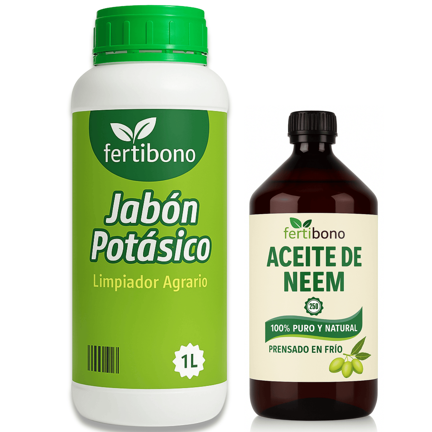 JaboNeem - Sapone al potassio con olio di cocco e di neem - 1L + 250ml - Soluzione multiuso - 100% biologico