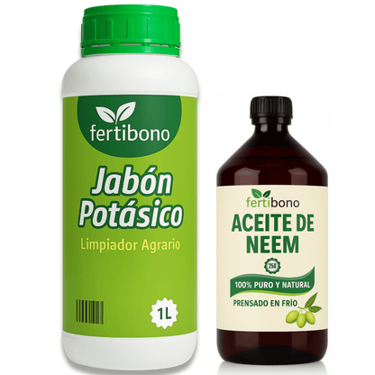 JaboNeem - Sapone al potassio con olio di cocco e di neem - 1L + 250ml - Soluzione multiuso - 100% biologico