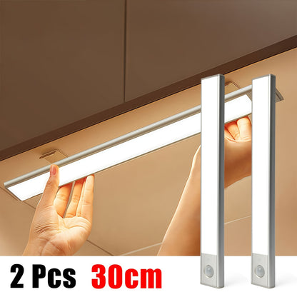 Luci a LED sottopensile Setonr con involucro in lega di alluminio, luce a sensore di movimento a batteria ricaricabile per uso interno, luci per armadio magnetiche dimmerabili, illuminazione senza fili sottopiano per cucina, scale, camera da letto, soggio