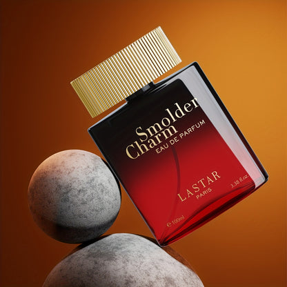 LASTAR Colonia Uomo Ambery e Speziata, Eau De Parfum Intenso con Accordo di Toffee e Legno d'Ambra, Fonde il Cardamomo Vibrante con Accordi di Toffee, Infuso con Legno d'Ambra, Fragranza Elegante e Potente di Lunga Durata. 100ml, Regalo per Natale/Capodan