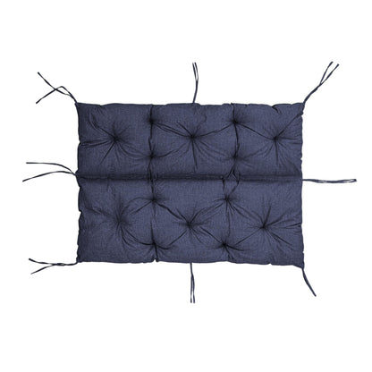 Cuscino per schienale di panca da giardino, per 1/2/3 persone, rivestimento imbottito con cinghie, per interni/esterni, cuscino per panca V2