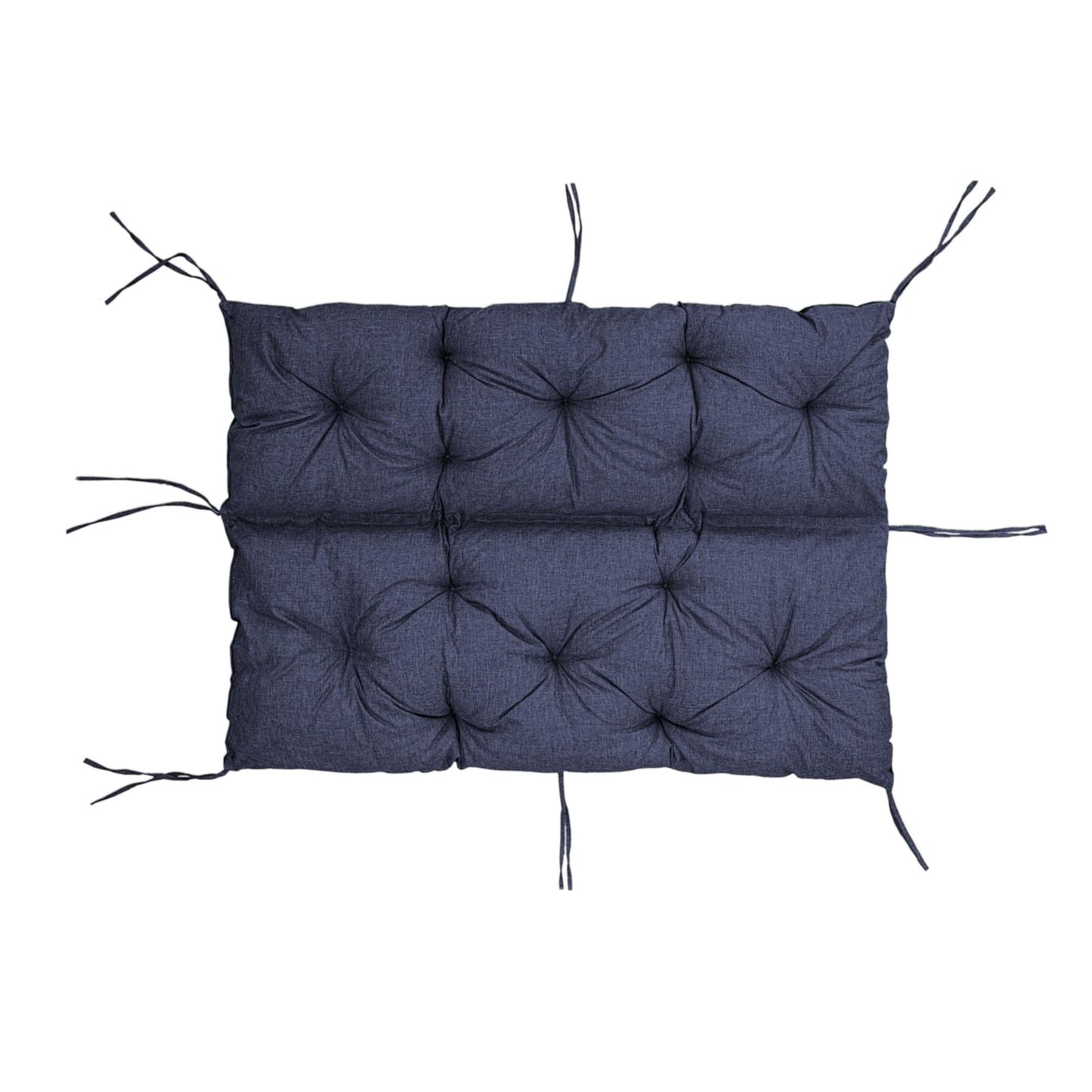Cuscino per schienale di panca da giardino, per 1/2/3 persone, rivestimento imbottito con cinghie, per interni/esterni, cuscino per panca V2
