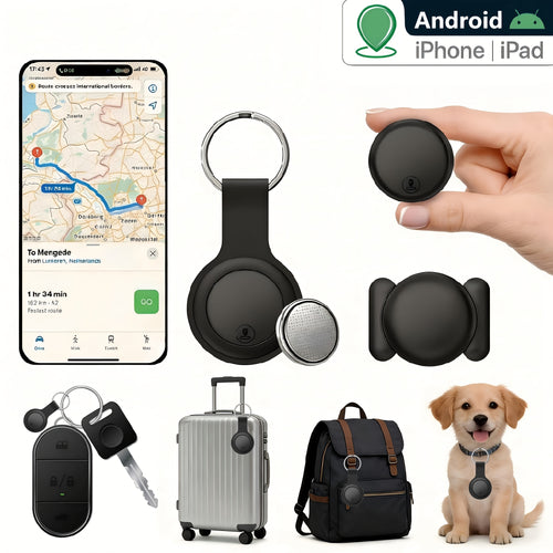Localizzatore GPS compatibile con sistemi iOS e Android, Smart Locator magnetico, App integrata - Nessun costo aggiuntivo, Dispositivo anti-smarrimento globale adatto per animali domestici, bagagli e altro, Design di alta qualità con batteria CR2032 sosti