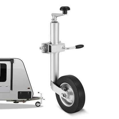 VEVOR Cric a Telaio con Ruota, Portata 150 kg, Cric a Lingua per Telaio Robusto con Bullone, con Ruota Singola e Maniglia Ergonomica, Alzata 230 mm, Adatto per Camper, Rimorchi per Cavalli, Telaio Utilitari