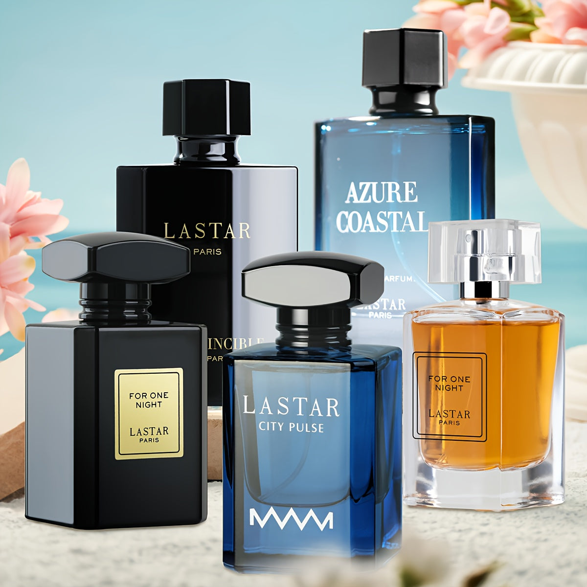 [Profumo di una Settimana] Confezione Regalo di Colonia da Uomo, 1 Flacone, 55ML/50ML, Fragranza di Sandalo e Muschio, Copre l'Odore Corporeo, Contrasta Diversi Sensi dell'Odore per una Settimana, Fai Sentire Romantico, Sorprendente e Affascinante, Natale