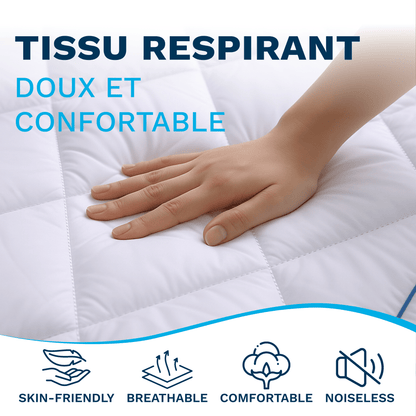 CATAVANA - Topper per Materasso Comfort - Varie Misure (80 X 200 Cm/ 90 X 200 Cm/ 140 X 190 Cm/ 140 X 200 Cm/ 160 X 200 Cm/ 180 X 200 Cm) - Microfibra Traspirante e di Alta Gamma - Imbottitura 800 G - Antiscivolo con Elastici - Ideale per 1 Persona/ 2 Per