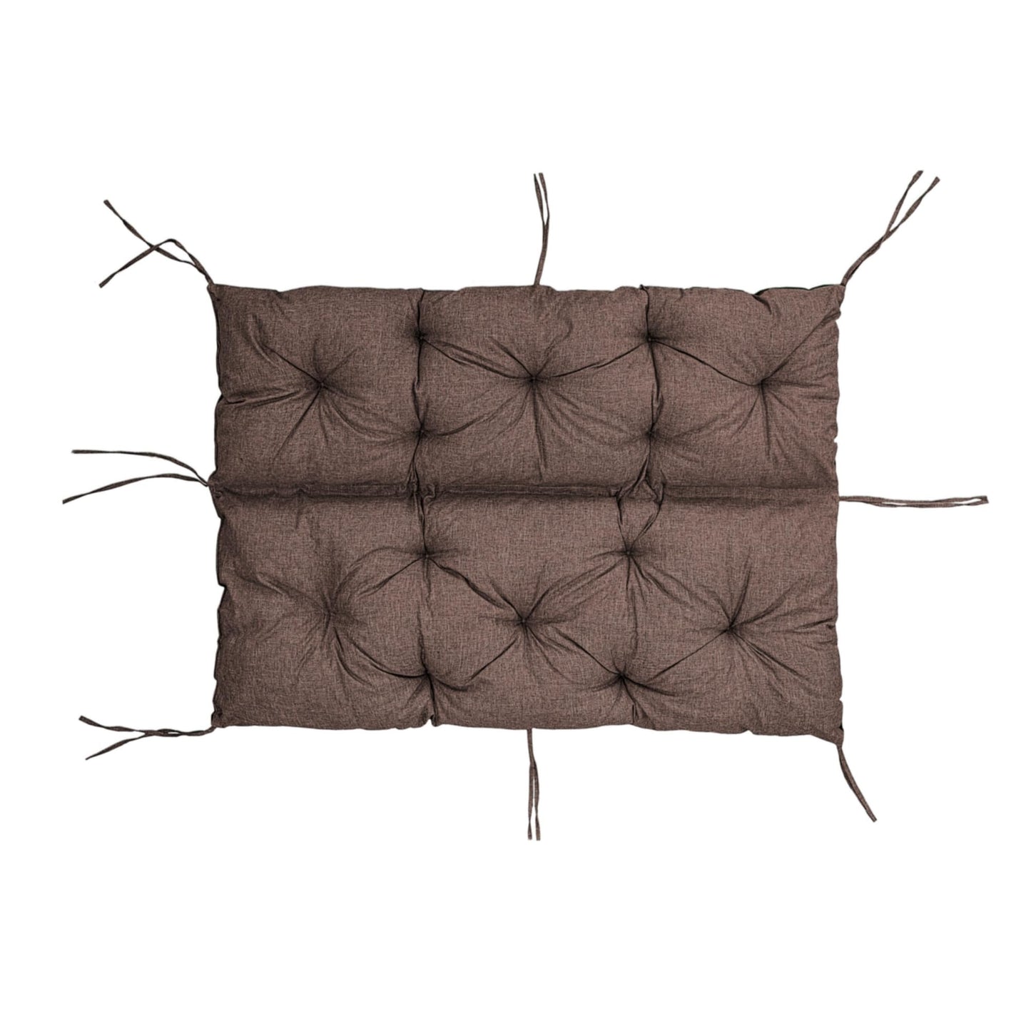 Cuscino per schienale di panca da giardino, per 1/2/3 persone, rivestimento imbottito con cinghie, per interni/esterni, cuscino per panca V2