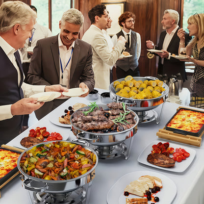 Buffet in Acciaio Inossidabile, Piastra Riscaldante per Riunioni Familiari, Banchetti, Hotel Commerciali, [Solo per Cucinare], Solo per