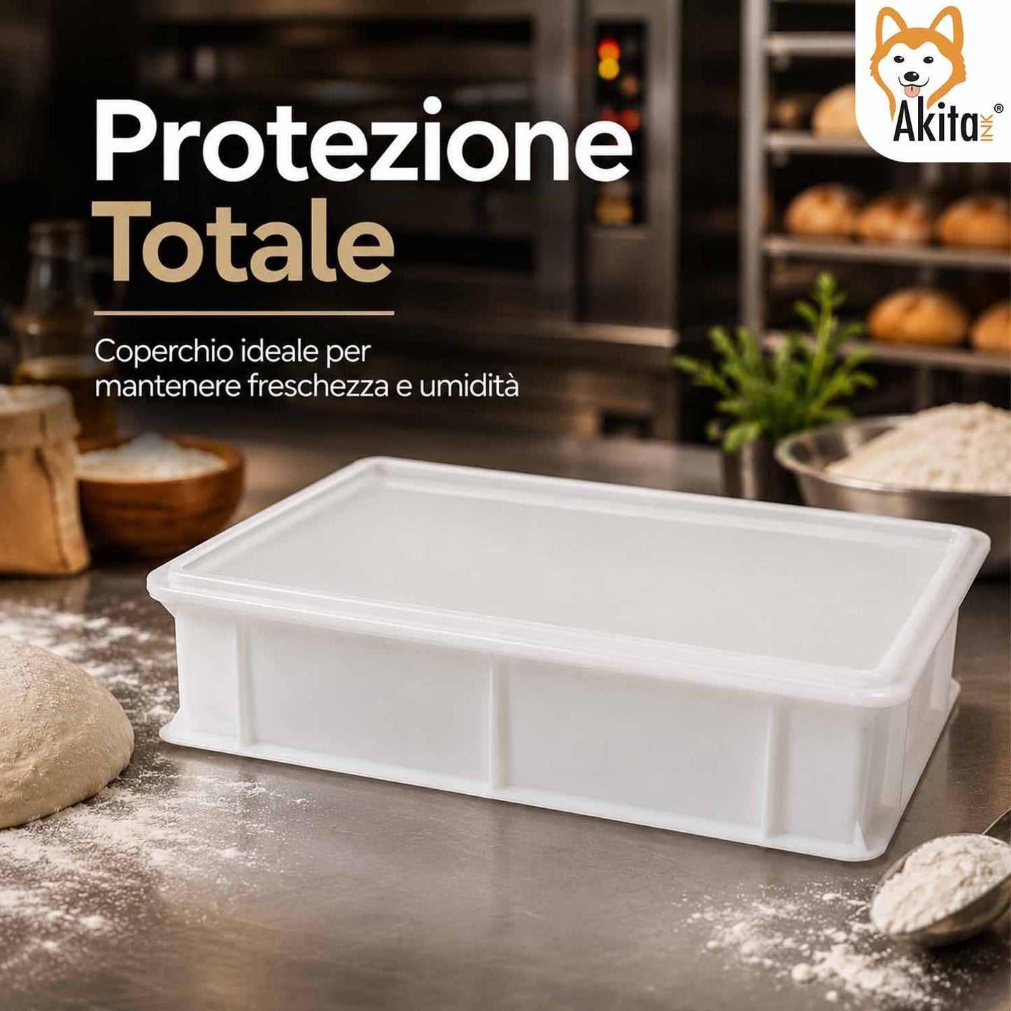 Cassetta Lievitazione Pizza e Pane portaimpasto con Coperchio