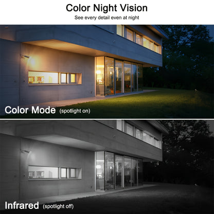 ANRAN Telecamere di sicurezza solari wireless da esterno 3MP, visione notturna a colori, telecamera di sorveglianza WiFi da esterno 2.4Ghz per la sicurezza domestica con pannello solare integrato, audio bidirezionale, compatibile con Alexa