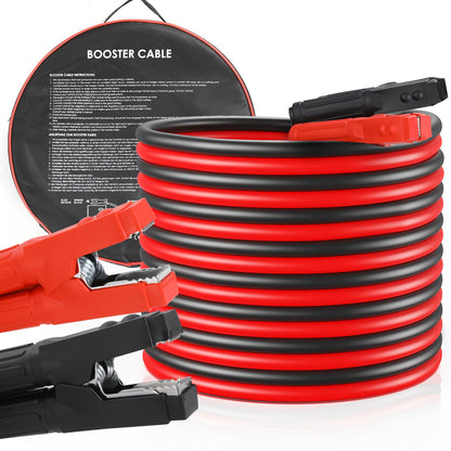 4M/6M, Cavo di Avviamento Auto, Booster di Avviamento di Emergenza per Auto per Jump Start, con Borsa di Stoccaggio, Adatto per Auto, SUV, Camion e Camper, Senza Batteria