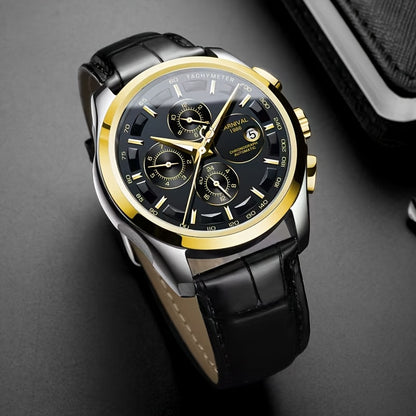 [I&W CARNIVAL] Orologio Meccanico Automatico Multifunzione Uomo, Orologio Sportivo alla Moda con Calendario e Impermeabile fino a 30m