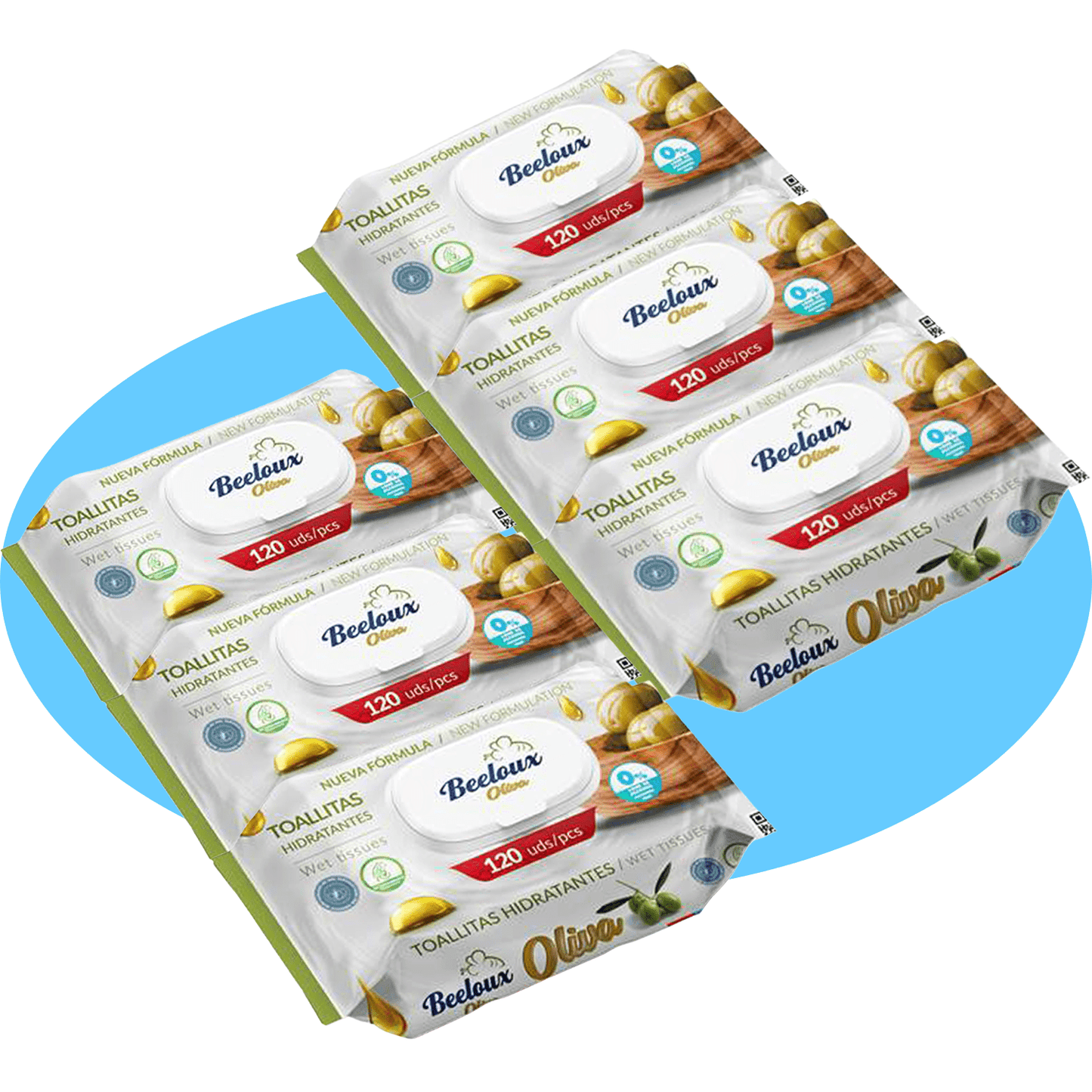 Salviette Umide in Fibra Ultra-Morbida per Cura Profonda e Idratazione, Ideali per Pelli Sensibili, Profumo Fresco, Confezioni da 3/6/9/12 Unità, 360/720/1080/1440 Salviette - Bestline