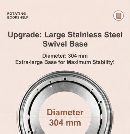Scaffale girevole a 360° da 1 pezzo, 3/4/5 ripiani, diametro 46×H160 cm, scaffale salvaspazio per soggiorno, camera da letto, ufficio, design moderno