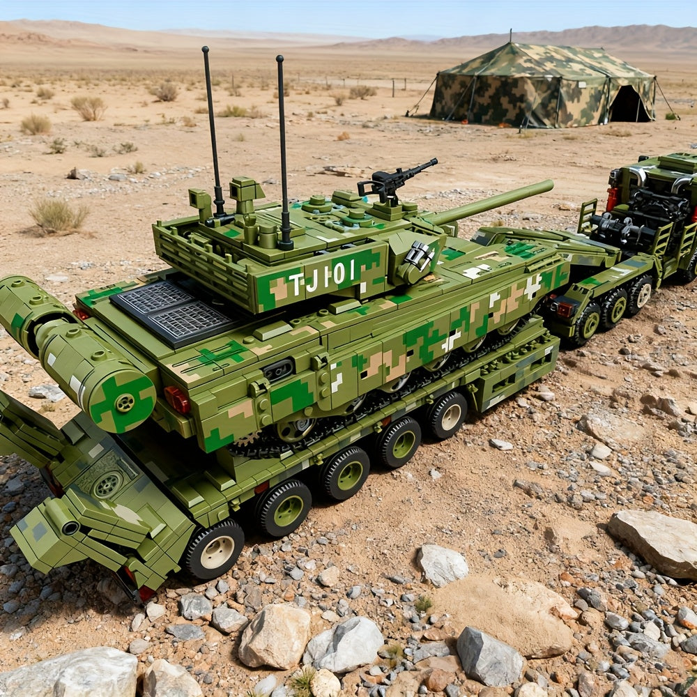 Un set di 2784 pezzi di kit di costruzione di veicolo blindato per personale, set di costruzione blindato militare, modello di blocco di costruzione decorativo MOC, regalo per appassionati, 688003