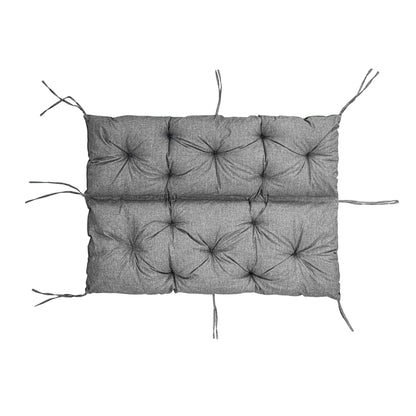 Cuscino per schienale di panca da giardino, per 1/2/3 persone, rivestimento imbottito con cinghie, per interni/esterni, cuscino per panca V2