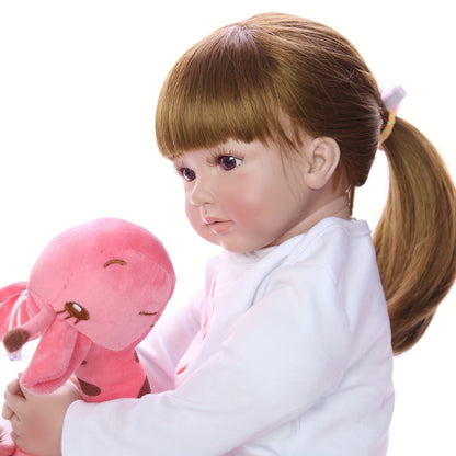 Bambola Rebirth 22 Pollici (55 cm) Bambola Neonata Carina, Assolutamente Realistica, Viene Fornita con Vestiti e Accessori Giocattolo, Adatta a Bambini di Età Superiore