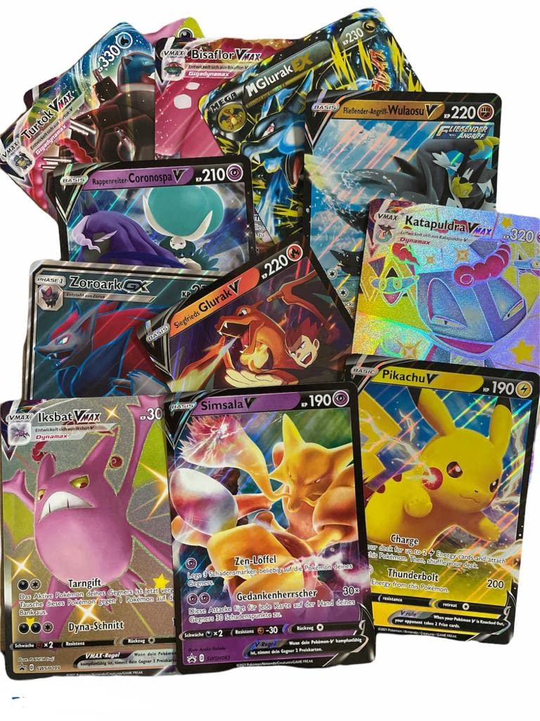 Pokémon XXL Inglese 2-Pack Jumbo Oversized Casualità Casuale V/VMAX/HOLO/EX/GX