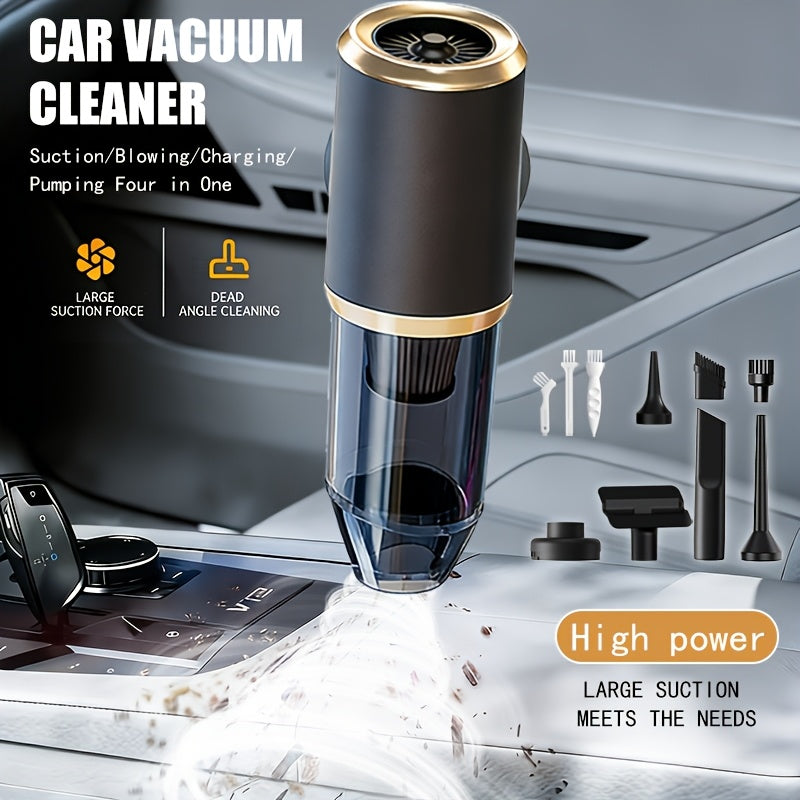 Aspirapolvere a Mano con Potente Aspirazione 8000PA Adatto per Auto, Casa e Rimozione Peli di Animali, a Basso Rumore, Grande con 9 Accessori, Aspirapolvere Portatile per Interni Auto, Pavimenti, Tappezzeria, Bicchiere e Sistema di Filtro