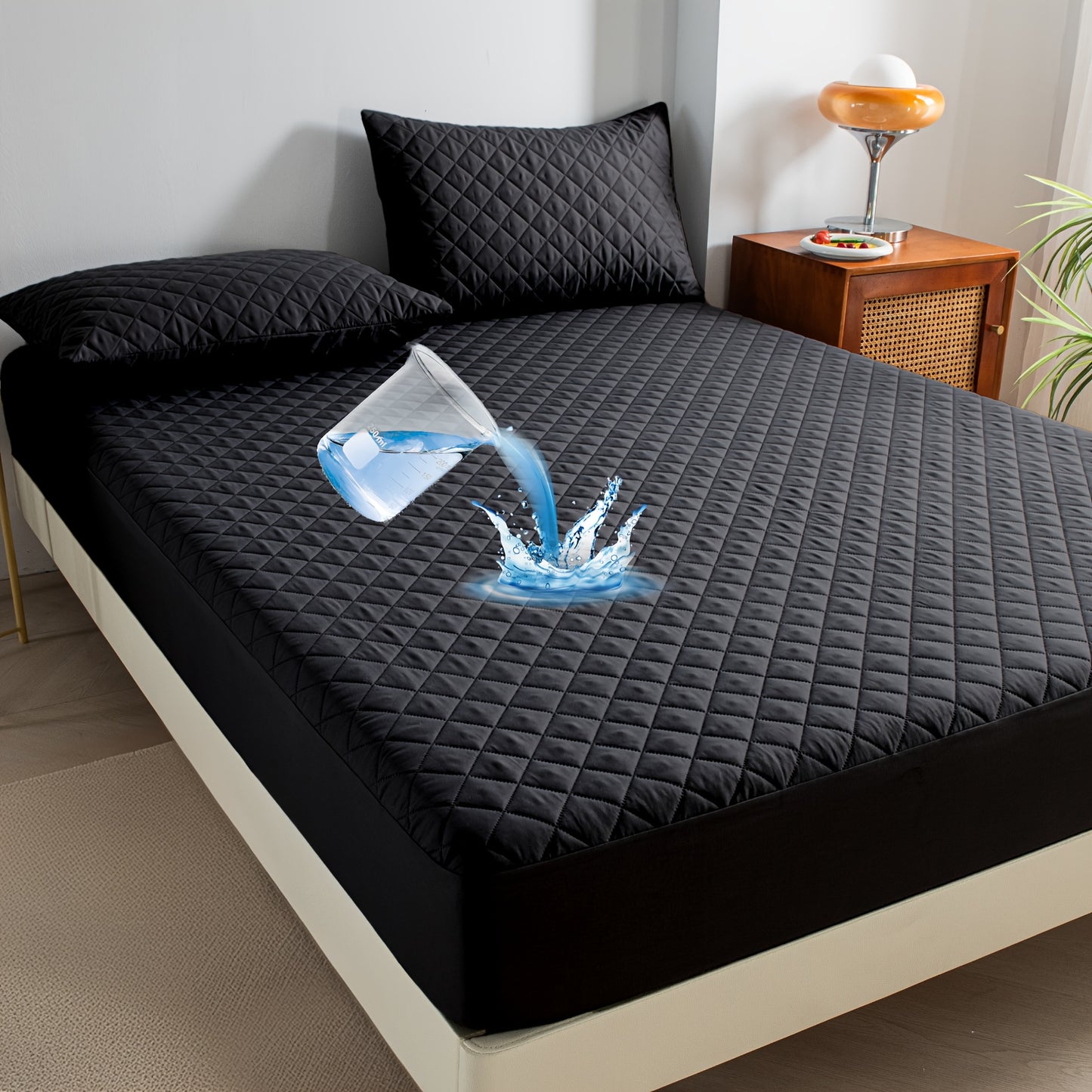Set di lenzuola con angoli multicolore da 2/3 pezzi, protezione per materasso con lenzuolo con angoli, set completo antiscivolo, ideale per hotel, casa, camera degli ospiti, camera da letto, copertura completa