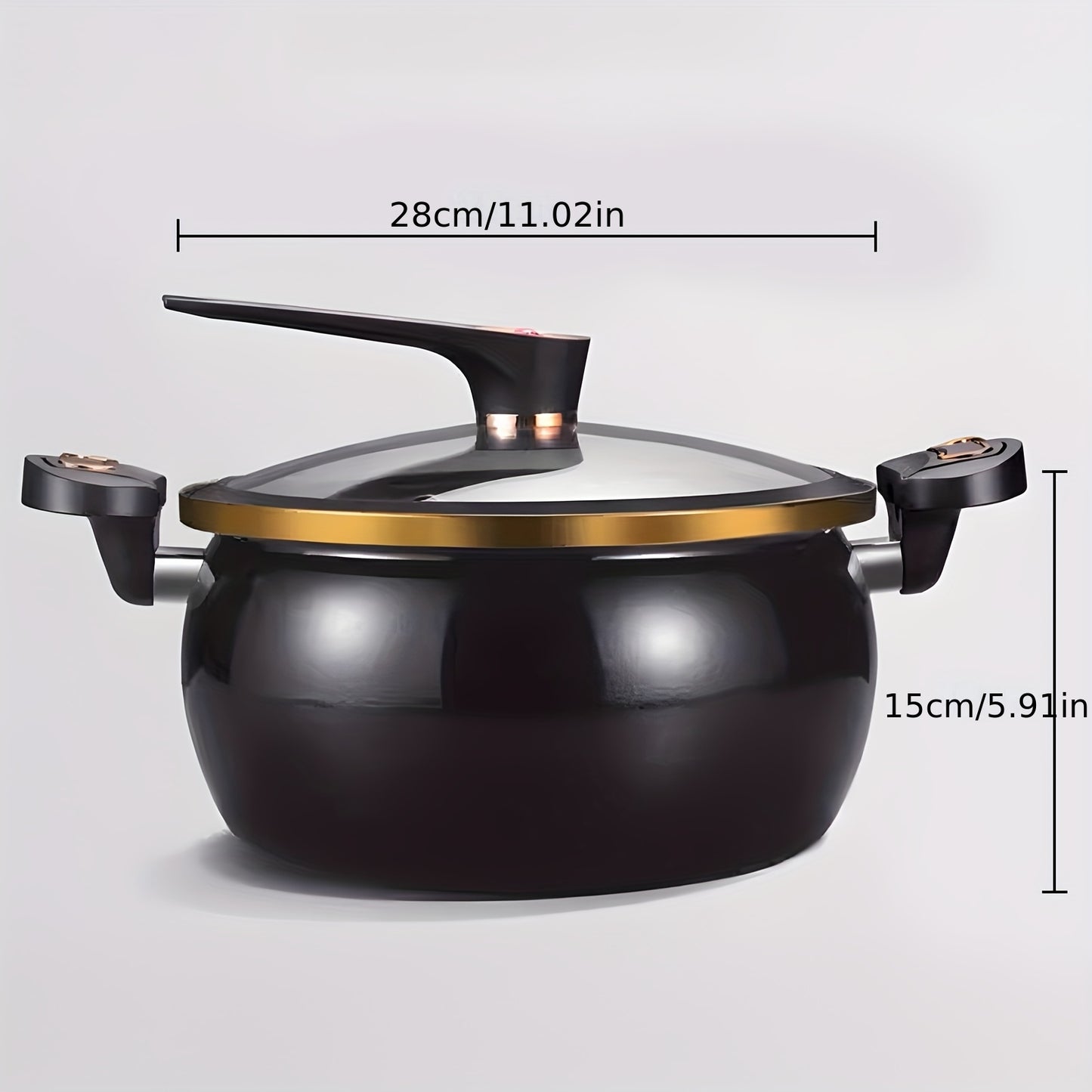 Pentola per Zuppa da 8L, Grande Capacità, Design Robusto e Durevole in Ceramica, Sicura e Affidabile per Tutti i Tipi di Pentole, Ideale per Regali e Fritture