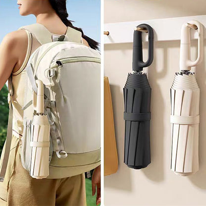 Ombrello pieghevole con fibbia completamente automatica, con protezione solare, specifiche 1 e 2 facoltative, adatto sia per uomini che per donne, ombrello da viaggio, con un diametro di 106 cm/41.2 pollici quando è aperto, robusto e durevole, ombrello di