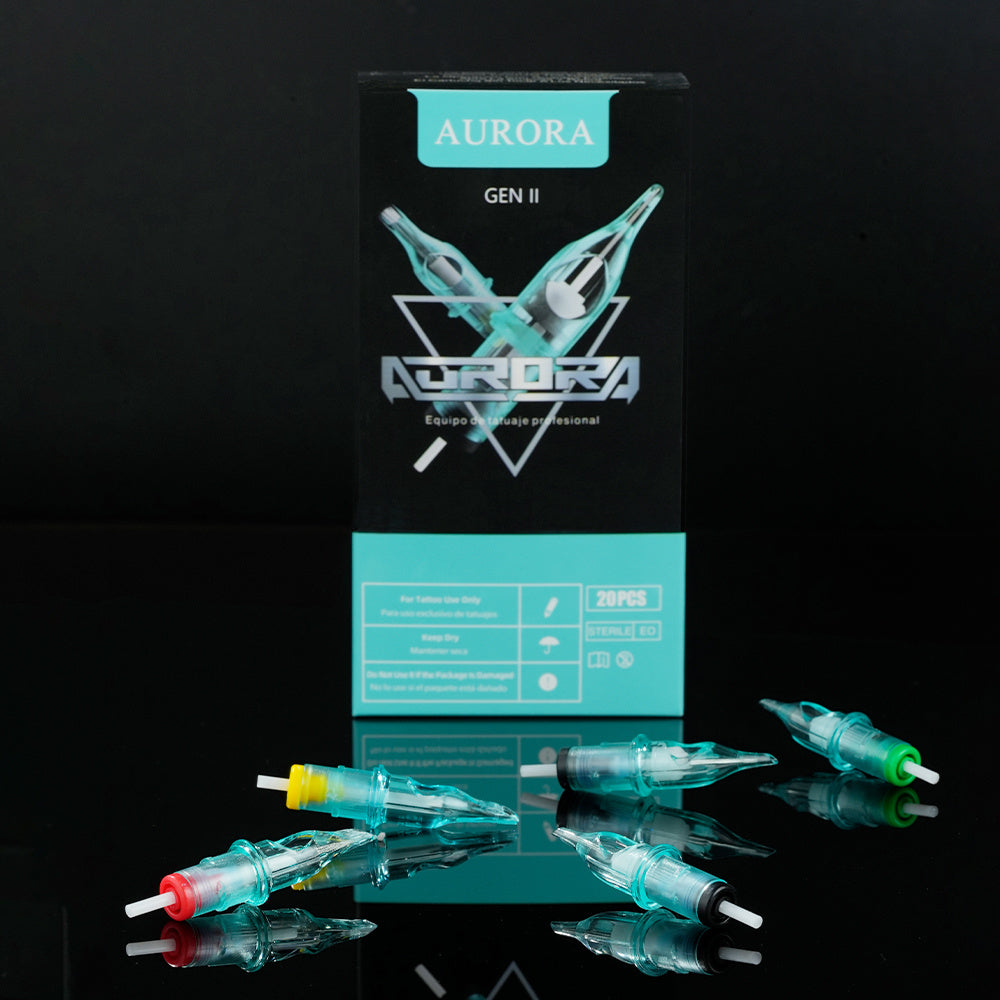 Aghi per tatuaggio, aghi professionali per tatuaggio, 20 pezzi, varie misure miste, Round Liner, Shader, Magnum, Curved/Round Mag, 5Rl 7Rl 9Rl 5Rs 7Rs 9Rs 15M1 21M1 15Cm 21Cm, aghi a membrana monouso per tatuaggio, per studio di tatuaggio professionale.