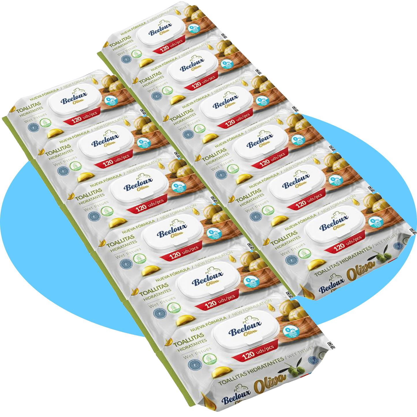 Salviette Umide in Fibra Ultra-Morbida per Cura Profonda e Idratazione, Ideali per Pelli Sensibili, Profumo Fresco, Confezioni da 3/6/9/12 Unità, 360/720/1080/1440 Salviette - Bestline