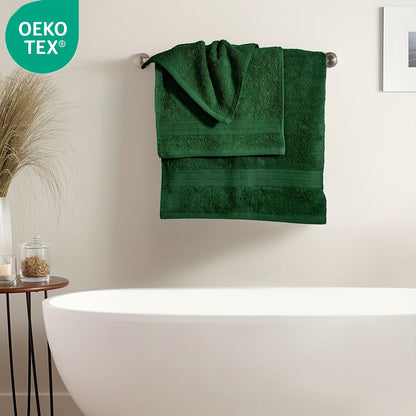 Confezione da 2 Asciugamani 100% Cotone 550gsm Extra Morbidi Super Assorbenti e Rapidi ad Asciare, Tovagliette per Mano o Ospiti, 30x50cm 50x100cm 70x140cm Disponibili in 9 Colori