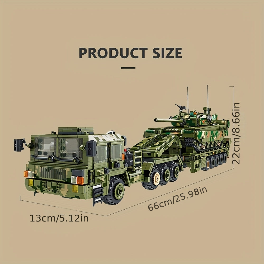 Un set di 2784 pezzi di kit di costruzione di veicolo blindato per personale, set di costruzione blindato militare, modello di blocco di costruzione decorativo MOC, regalo per appassionati, 688003