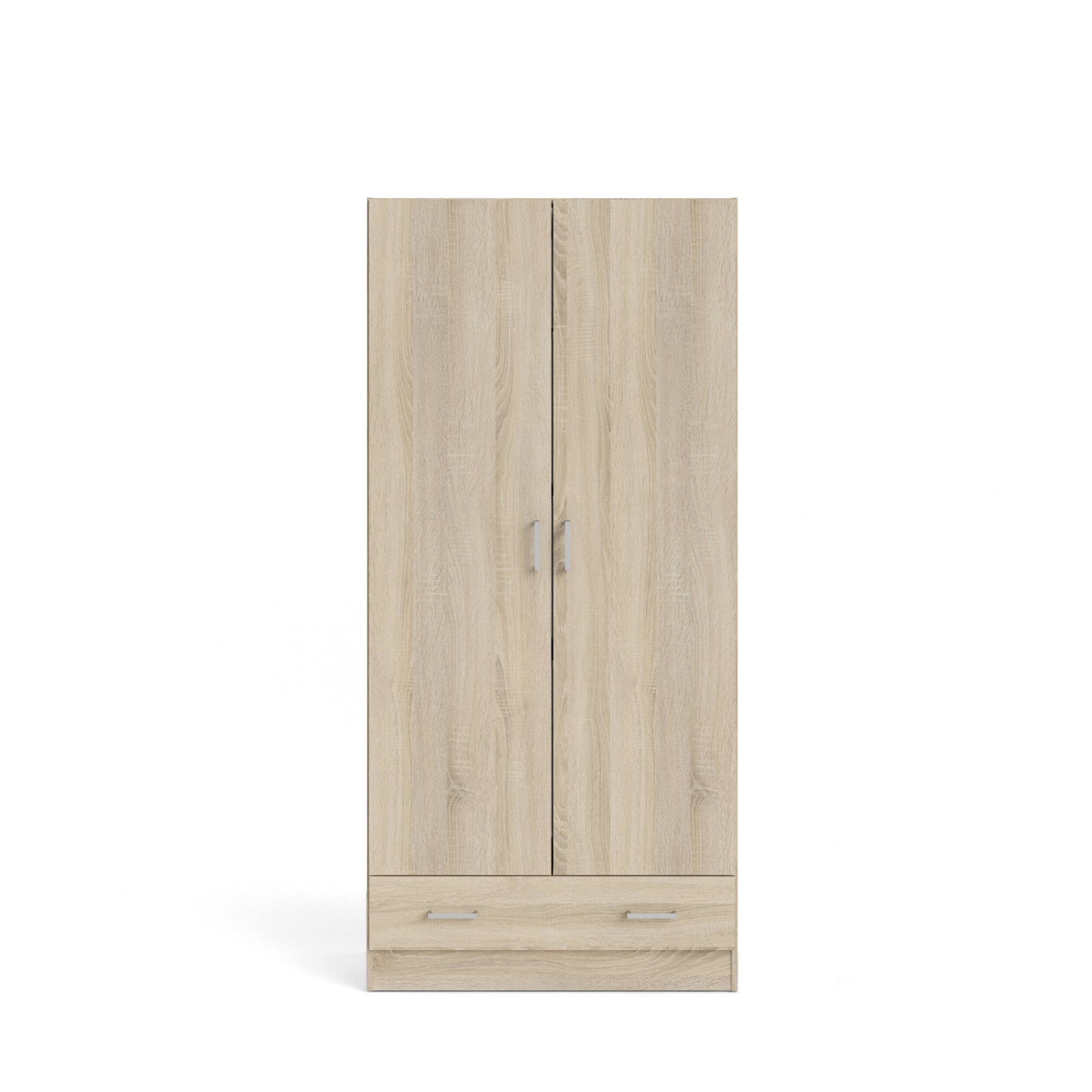 Guardaroba 2 ante Amylya, Mobile camera da letto, Cabina armadio portabiti, Armadio appendiabiti, 79x36 h170 cm, Disponibile in 2 colori