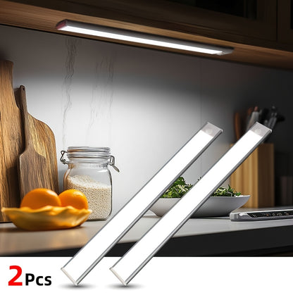 Luci a LED sottopensile Setonr con involucro in lega di alluminio, luce a sensore di movimento a batteria ricaricabile per uso interno, luci per armadio magnetiche dimmerabili, illuminazione senza fili sottopiano per cucina, scale, camera da letto, soggio