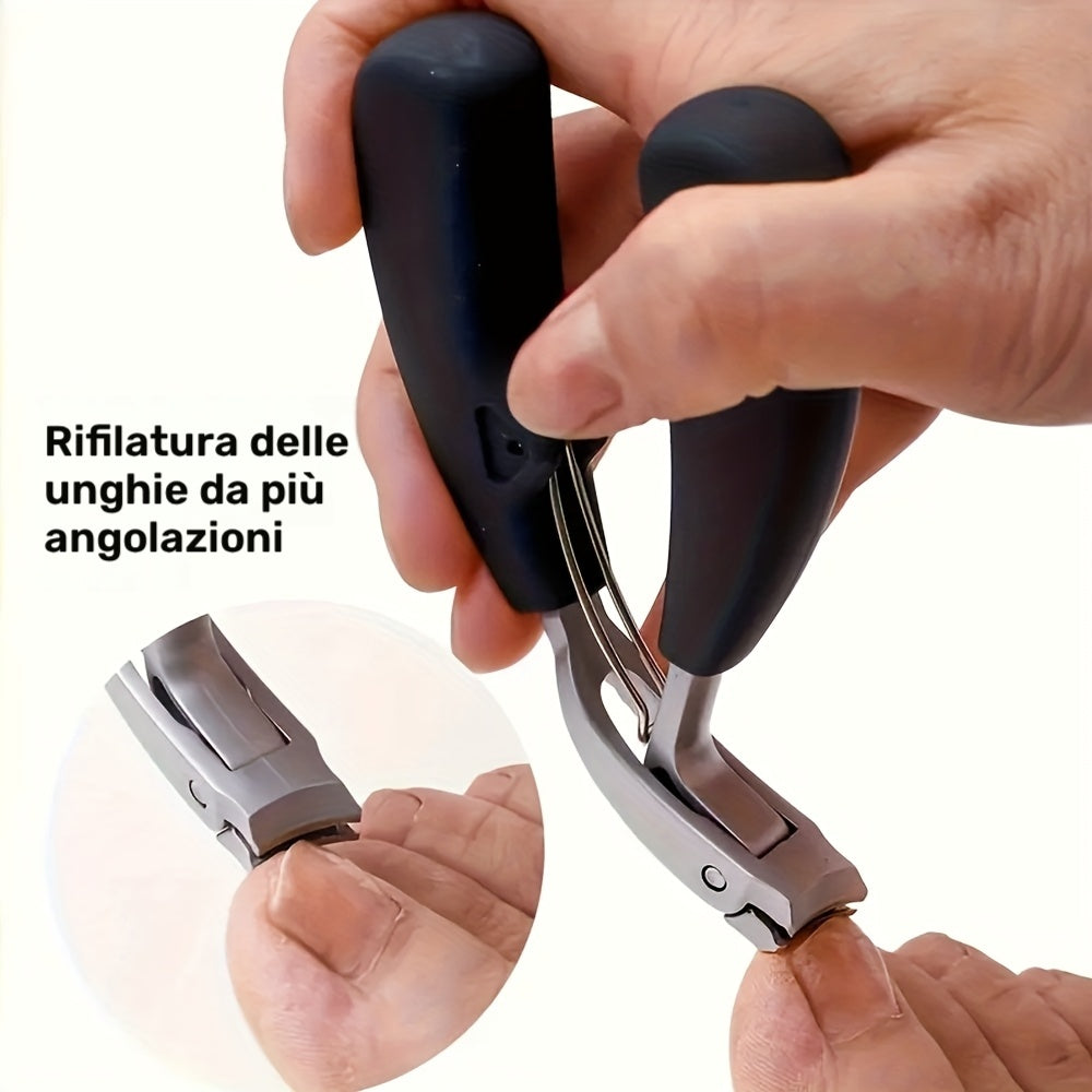 Kit da 4 pezzi di forbicine per unghie incarnite fisse per unghie spesse - Pelvicite per uso intensivo, lama in acciaio inossidabile con manico a presa facile - Ottimo per uomini e adulti, per regali di compleanno