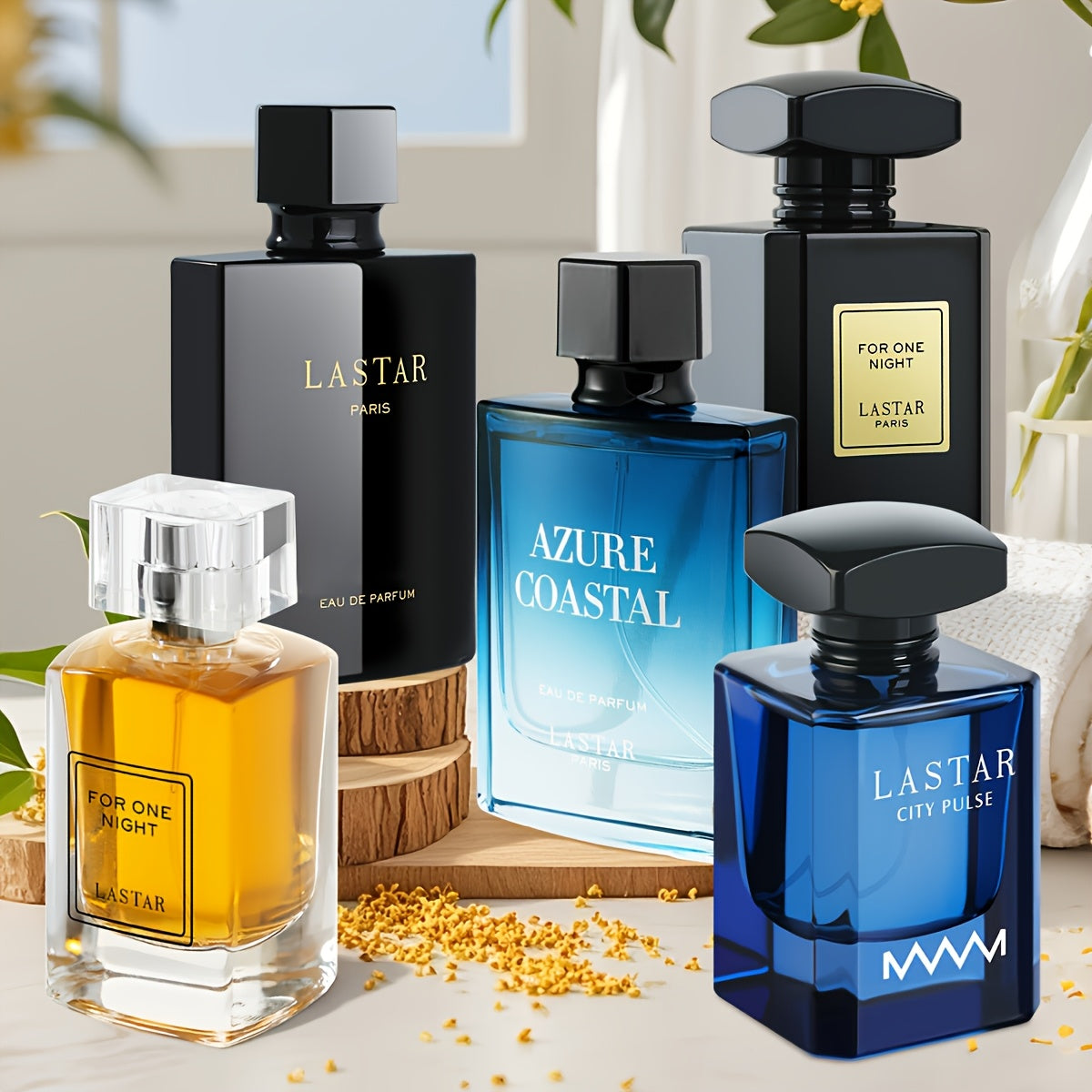 [Profumo di una Settimana] Confezione Regalo di Colonia da Uomo, 1 Flacone, 55ML/50ML, Fragranza di Sandalo e Muschio, Copre l'Odore Corporeo, Contrasta Diversi Sensi dell'Odore per una Settimana, Fai Sentire Romantico, Sorprendente e Affascinante, Natale