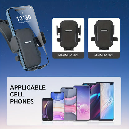 Supporto Auto per Telefono Aggiornato - Braccio Regolabile con Impugnatura Ergonomica, Forte Ventosa e Design Ellittico, Compatibile con iPhone, Samsung, Smartphone Android, General Motors, Accessori alla Moda, Tappetino Antiscivolo con Texture