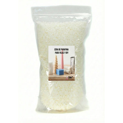 Cera di Paraffina Naturale per Candele Aromatiche in Sacchetto da 1Kg, Kit Fai da Te per Creare Candele, Cera Bianca a Forma di Perla per Candele