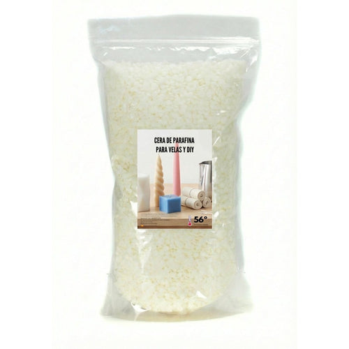 Cera di Paraffina Naturale per Candele Aromatiche in Sacchetto da 1Kg, Kit Fai da Te per Creare Candele, Cera Bianca a Forma di Perla per Candele