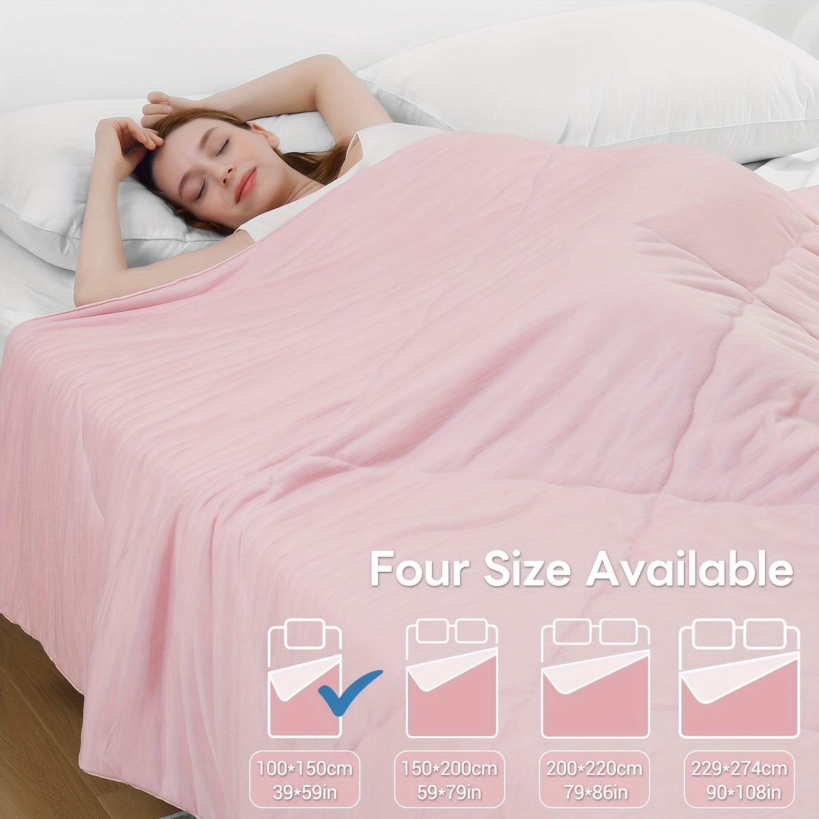 1 pz Elegear Coperta Rinfrescante Taglia, Trapunta Rinfrescante con Q-Max > 0.45 Fibra Rinfrescante Arc-Chill, Coperta Estiva Fresca per Dormire per Chi Sudore Notte e Chi Soffre del Caldo (100*150, 150*200, 200*220, 274*229)