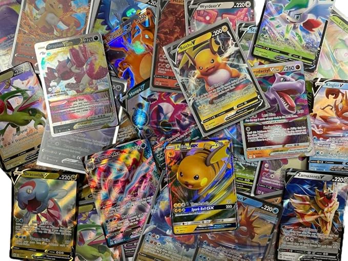 3 Carte Pokémon Ultra Rare Casuali in Inglese – V / GX / EX / VMAX / VSTAR – Carte da Collezione Altamente Rare
