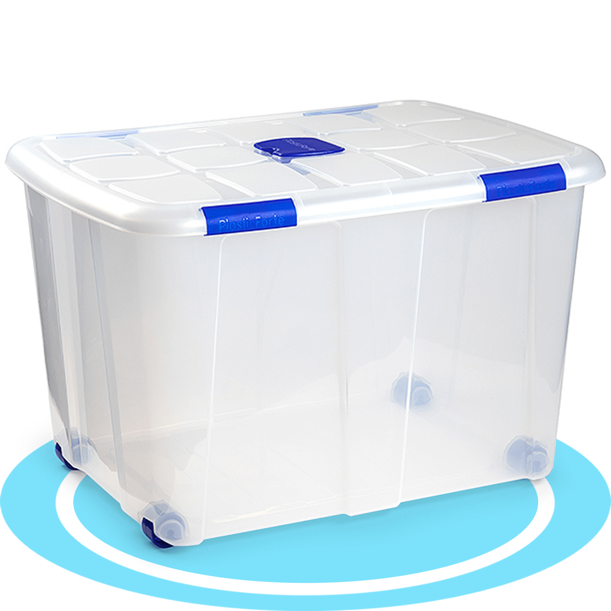 Scatola di Plastica per Organizzare Giocattoli, Libri, Documenti e Coperte - Chiusura Ermetica, Grande Capacità e Resistente - Dekohome