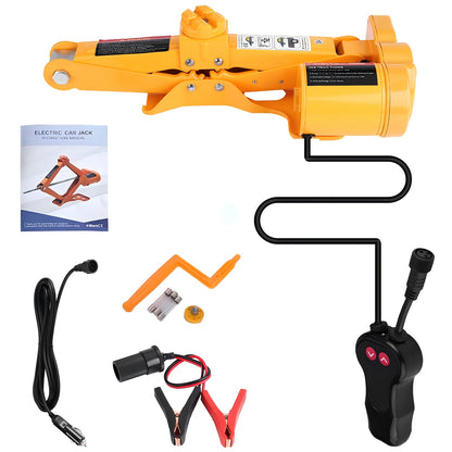 Cric Auto Elettrico, Cric Portatile per Auto da 2 Ton 12 Volt, Kit di Ricambio e Riparazione per Ruota e Sospensione