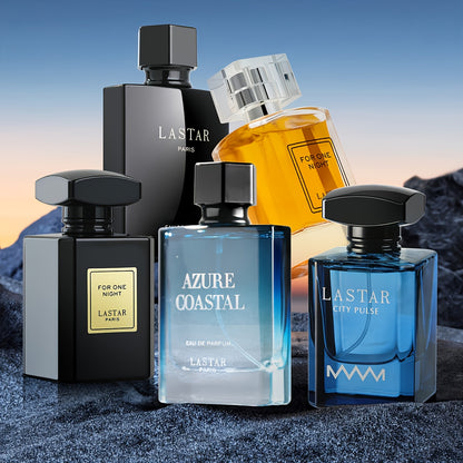 [Profumo di una Settimana] Confezione Regalo di Colonia da Uomo, 1 Flacone, 55ML/50ML, Fragranza di Sandalo e Muschio, Copre l'Odore Corporeo, Contrasta Diversi Sensi dell'Odore per una Settimana, Fai Sentire Romantico, Sorprendente e Affascinante, Natale
